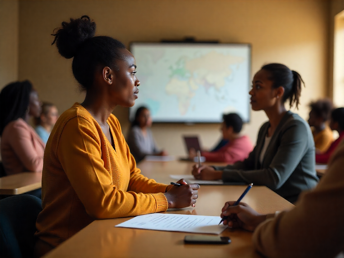 Trainers and teachers participating in Montessori training program